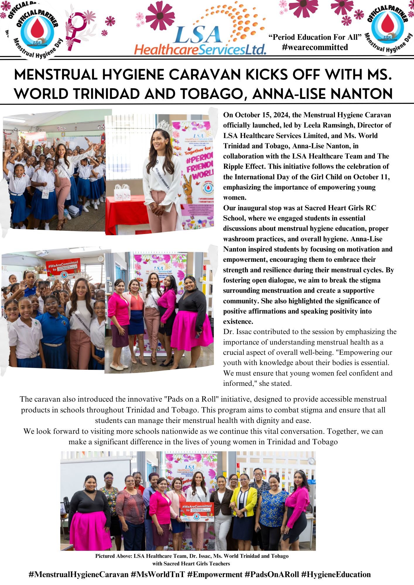 National 'Pads On A Roll' Community Awareness Caravan